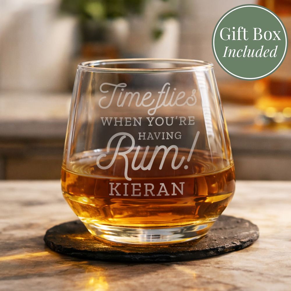 Personalised Memento Company Personalised Time Flies When You're Having Rum Tumbler Image 3