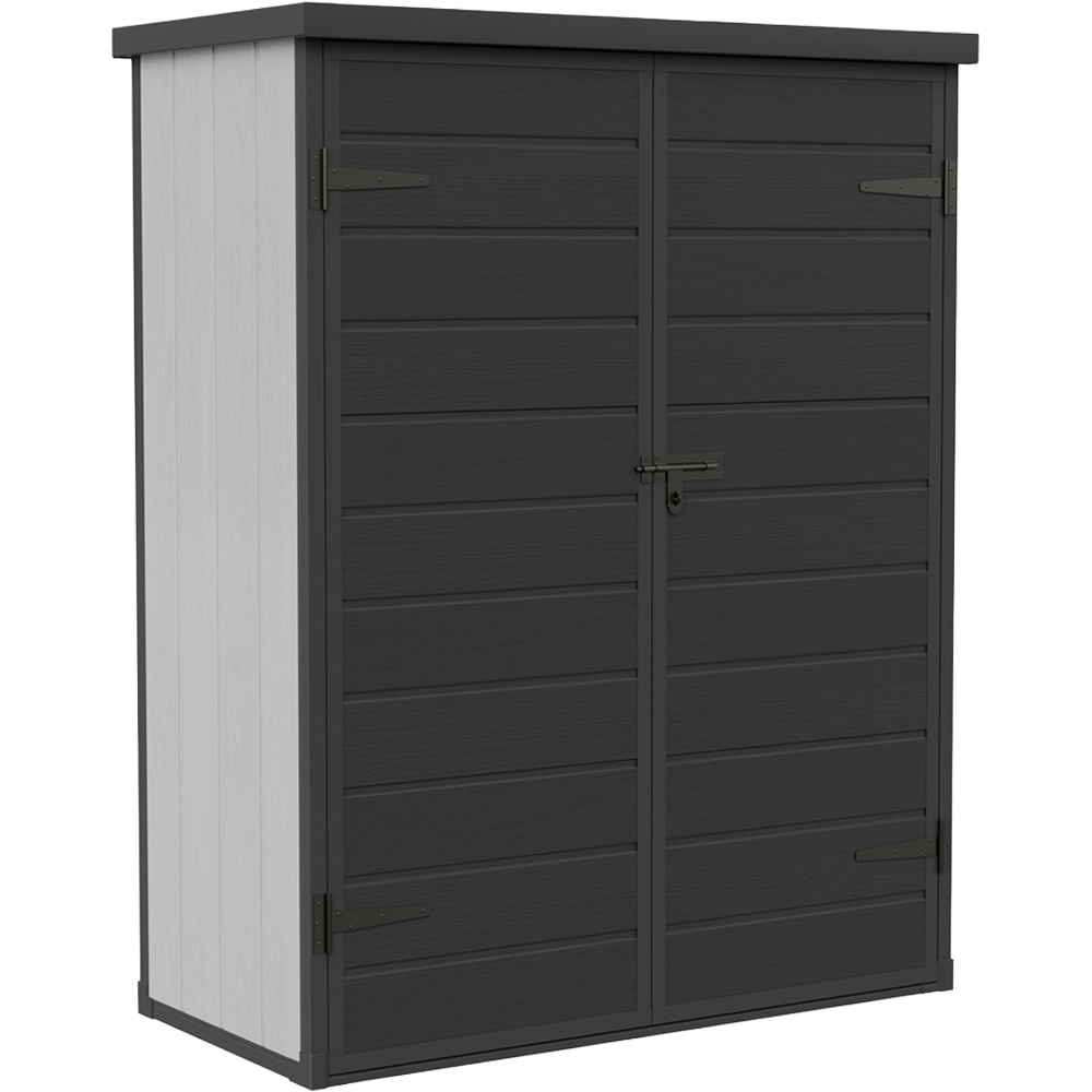 Living and Home 5 x 3ft Plastic Pent Garden Storage Shed Image 2