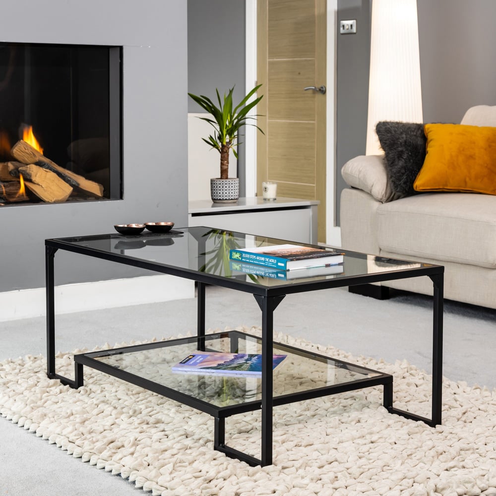Artemis Home Vertex Single Shelf Rectangular Coffee Table Image 3