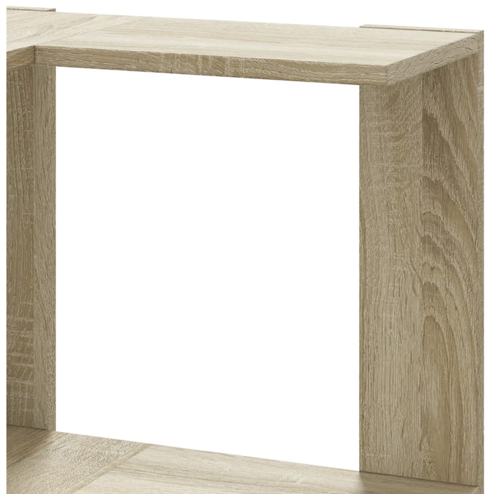 vidaXL 10 Shelf Sonoma Oak Corner Bookcase Image 6