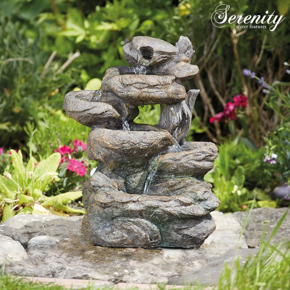 Serenity Rock Cascade LED Water Feature Image 4