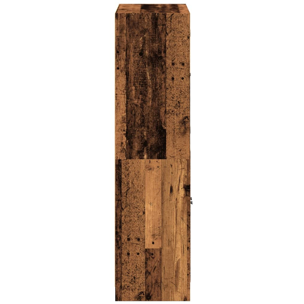 vidaXL 4 Door Old Wood Glass Highboard Image 5