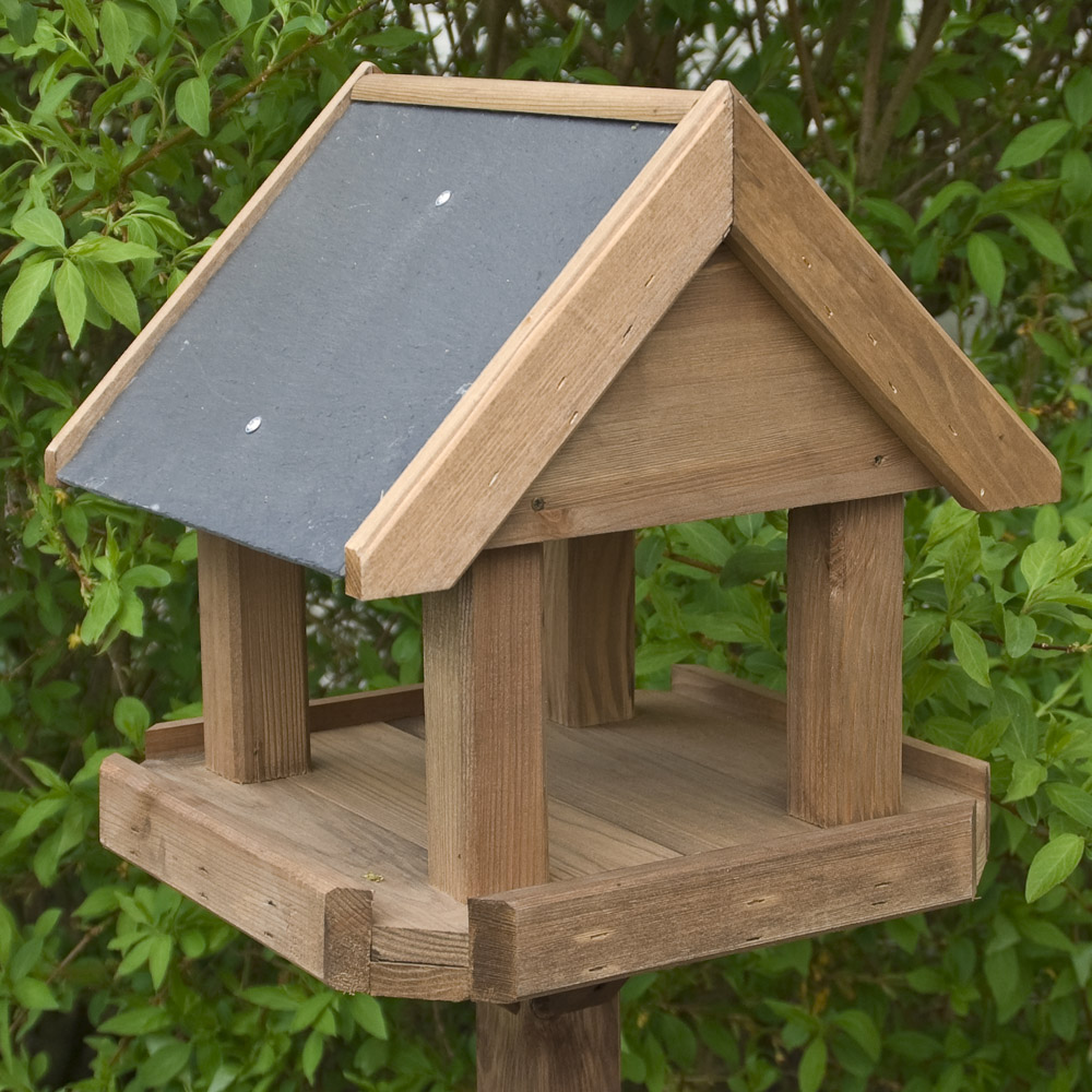 Rowlinson Windrush Natural Softwood Bird Table Image 3