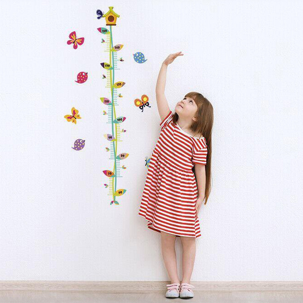 Walplus Kids Birds and Insects Height Measure Self Adhesive Wall Stickers Image 2