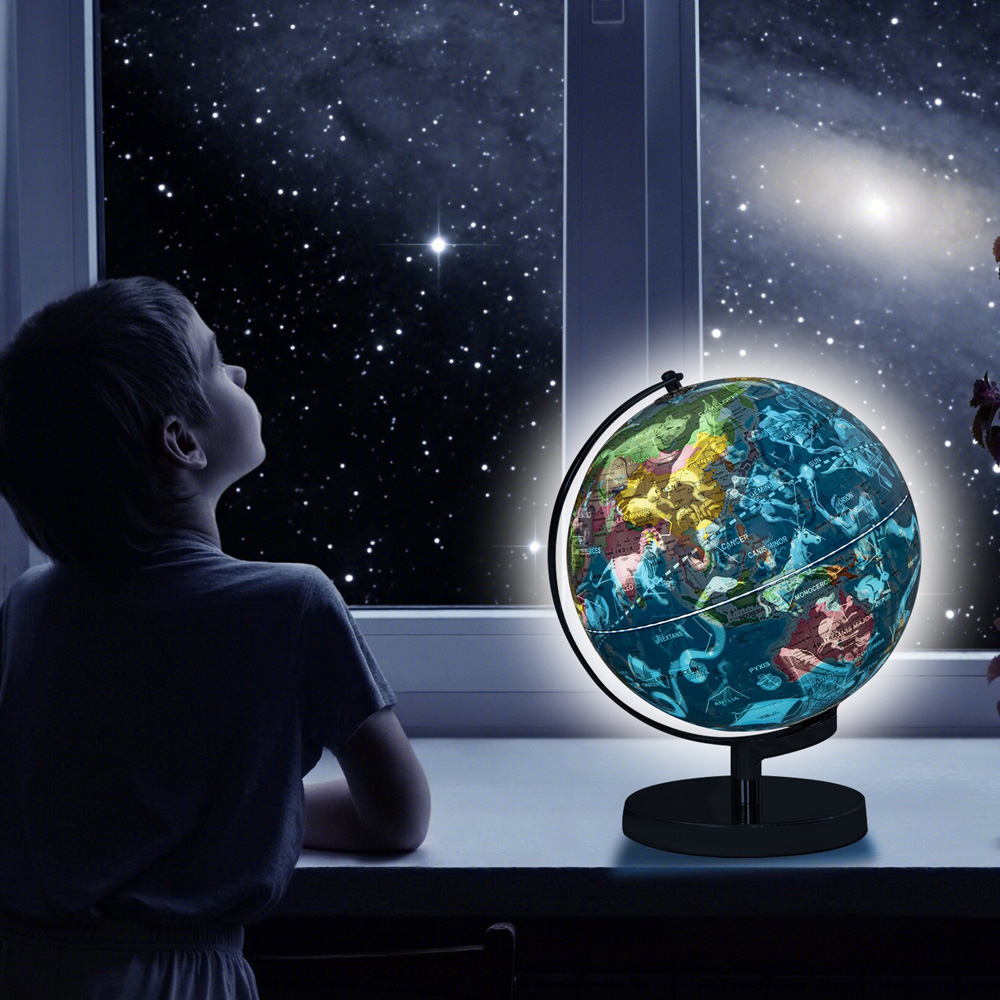 Costway 3 in 1 Illuminated World Globe with Stand Image 4