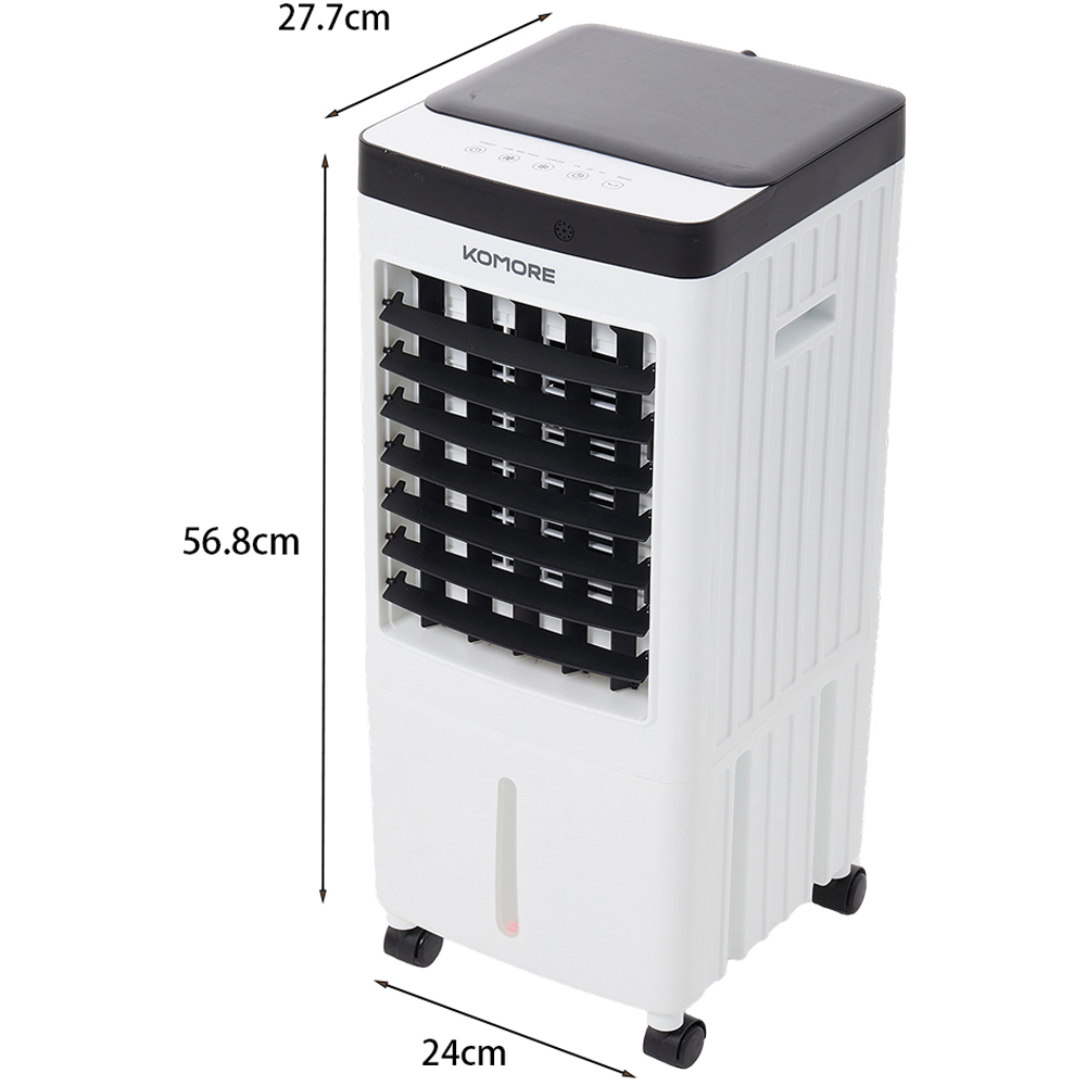 Komore 2 in 1 Black Evaporative Honeycomb Pad Cooling Air Cooler 8L with Remote Image 6