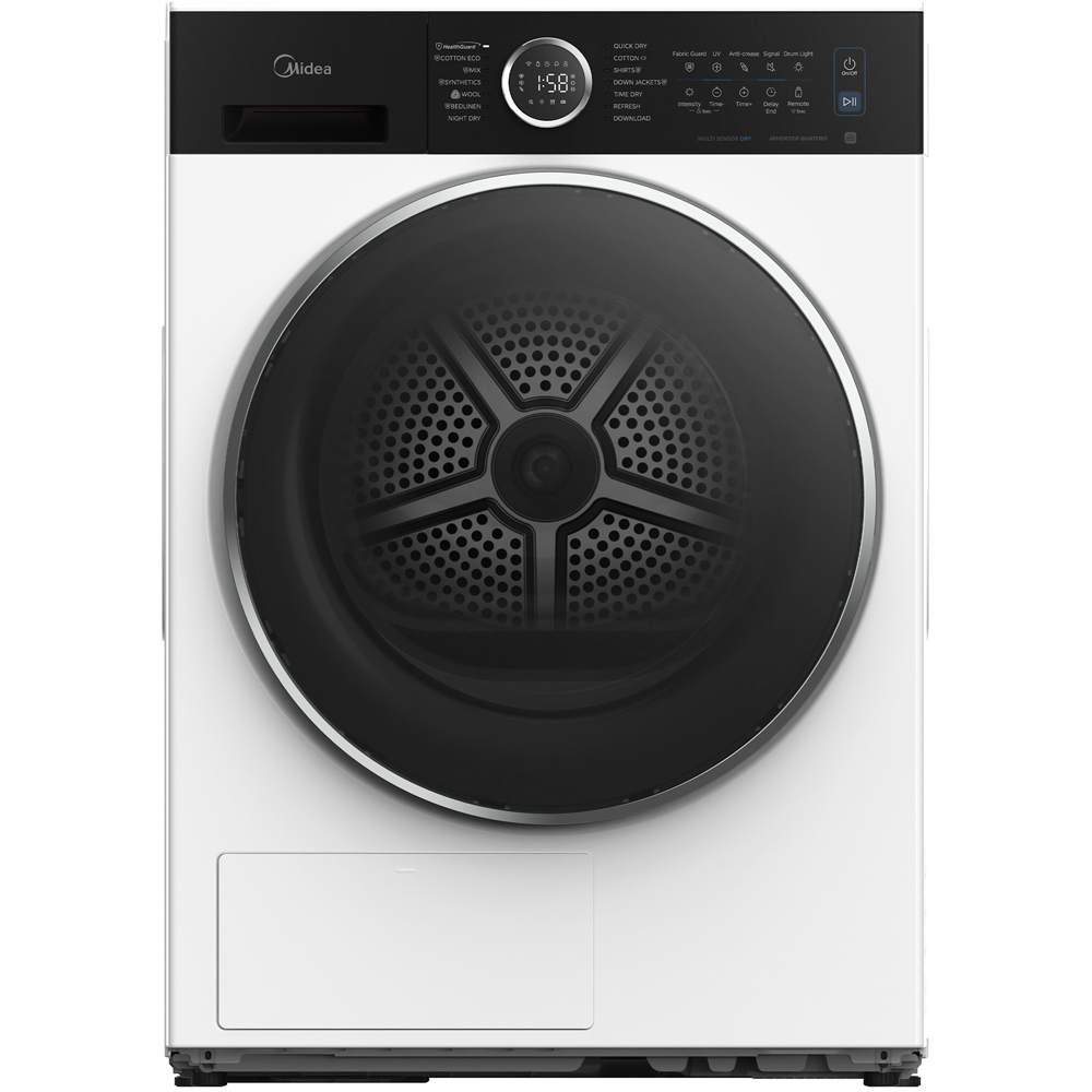 Midea MD205H90WBC/W White Heat Pump Tumble Dryer 9kg Image 1