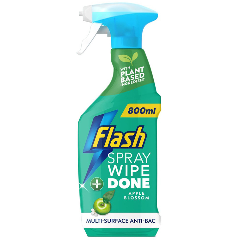 Flash Spray Wipe Done Antibacterial Cleaning Spray 800ml Image 1