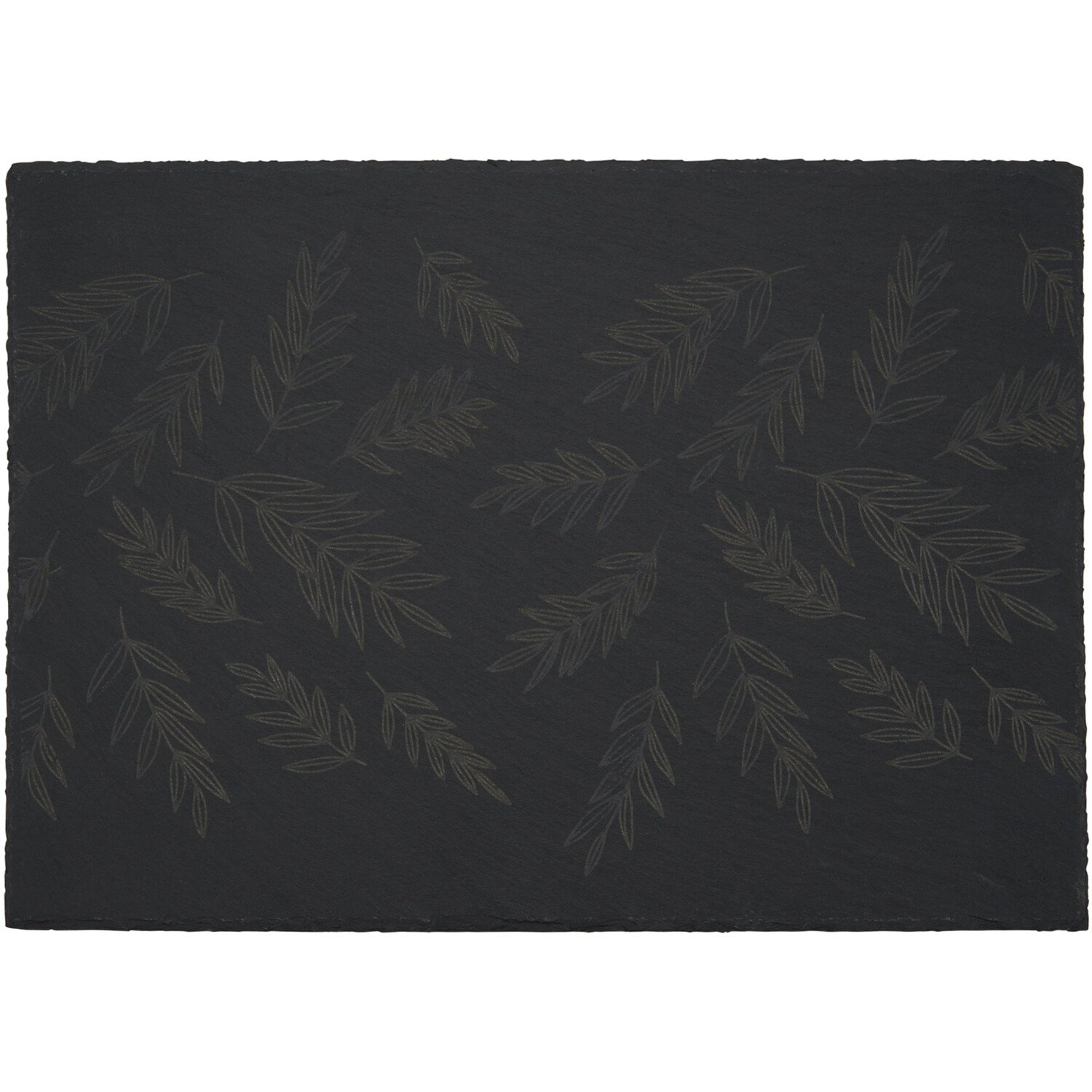 Set of 2 Botanical Slate Placemats - Black Image 2