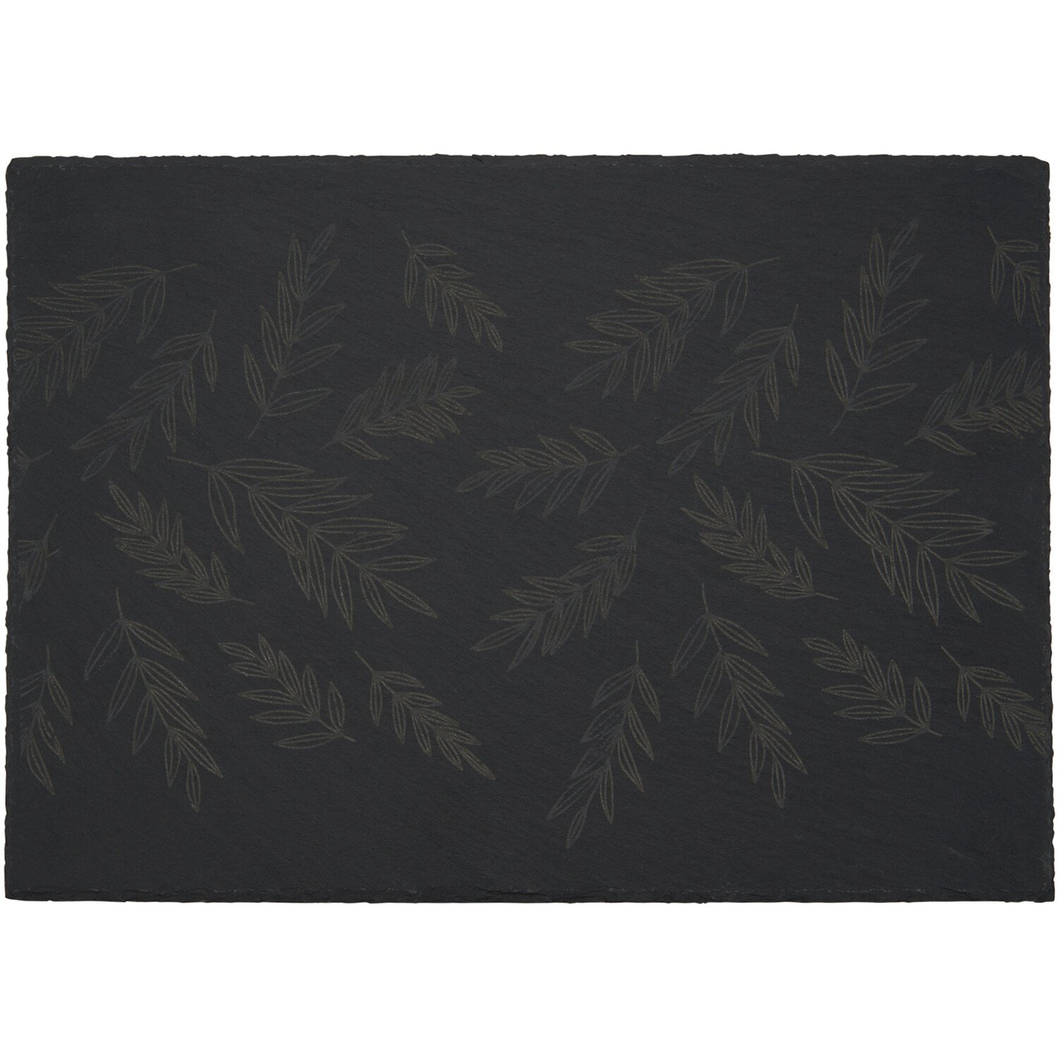 Set of 2 Botanical Slate Placemats - Black Image 2