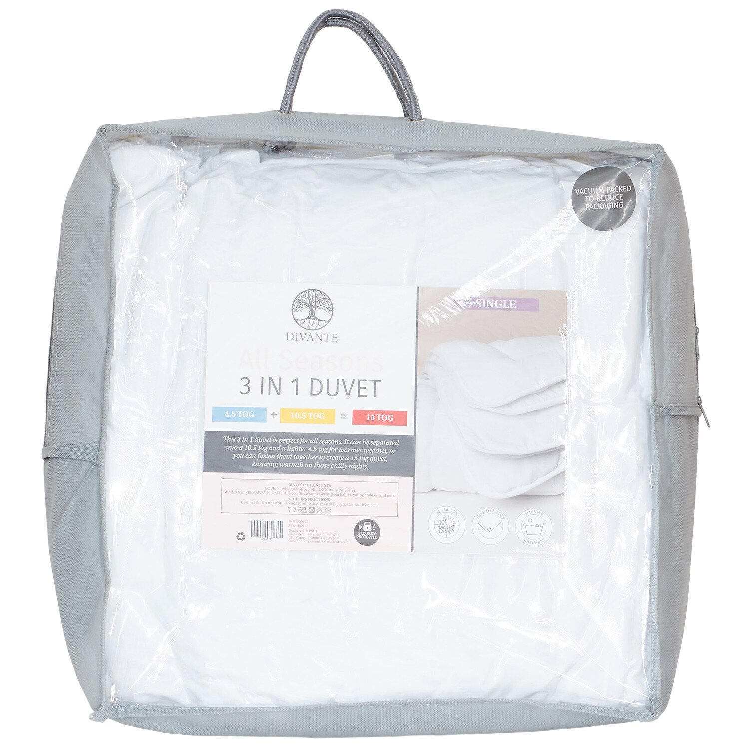 All Seasons Duvet  - White / King Size Image 1