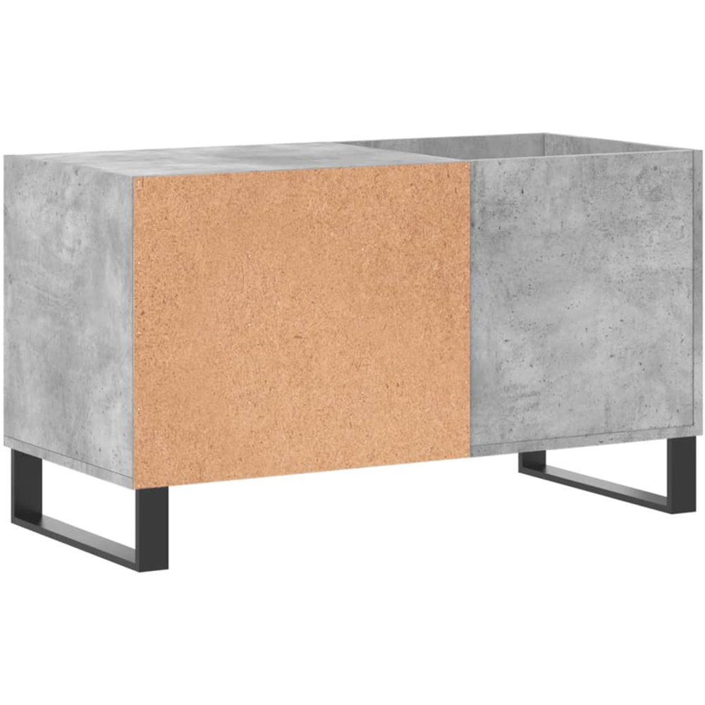 vidaXL 2 Shelf Concrete Grey Record Cabinet Image 6