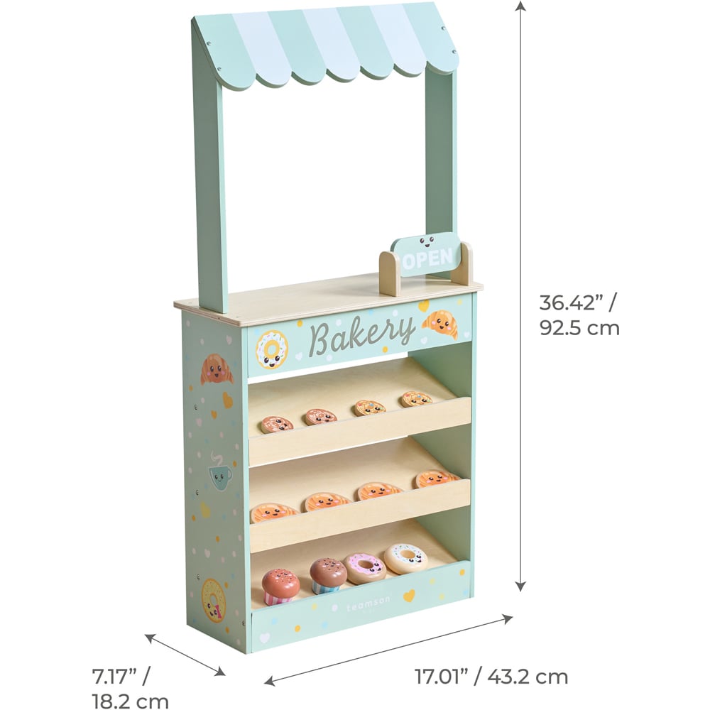 Teamson Kids Jolly Pals Mint Bakery Stand Play Set Image 8
