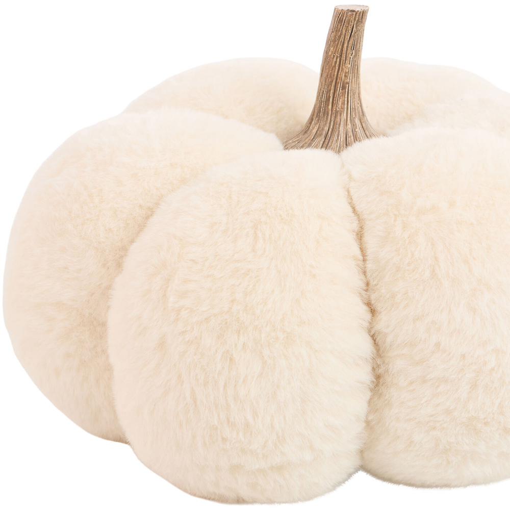 Pumpkin Faux Fur Doorstop Image 8
