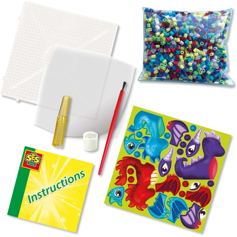 SES Creative Beedz Dragons Iron On Beads Kit 1800 Piece Image 2