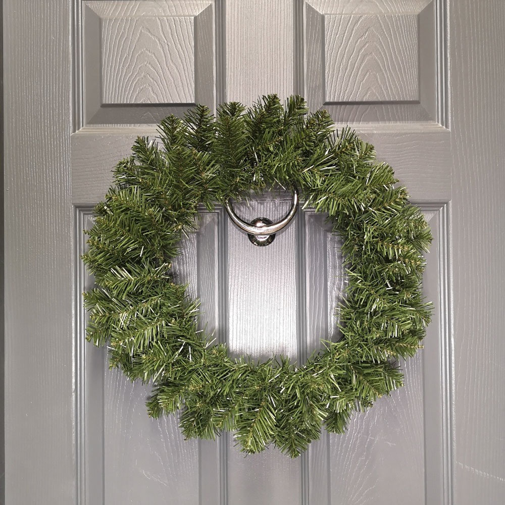 Samuel Alexander Imperial Pine Christmas Wreath Plain Green 50cm Image 2