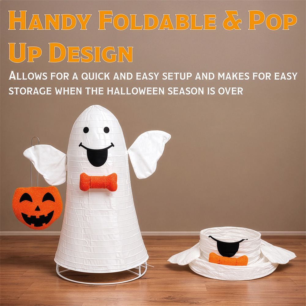 FXLab Foldable Ghost Outdoor Halloween Decoration 48 x 86cm Image 6