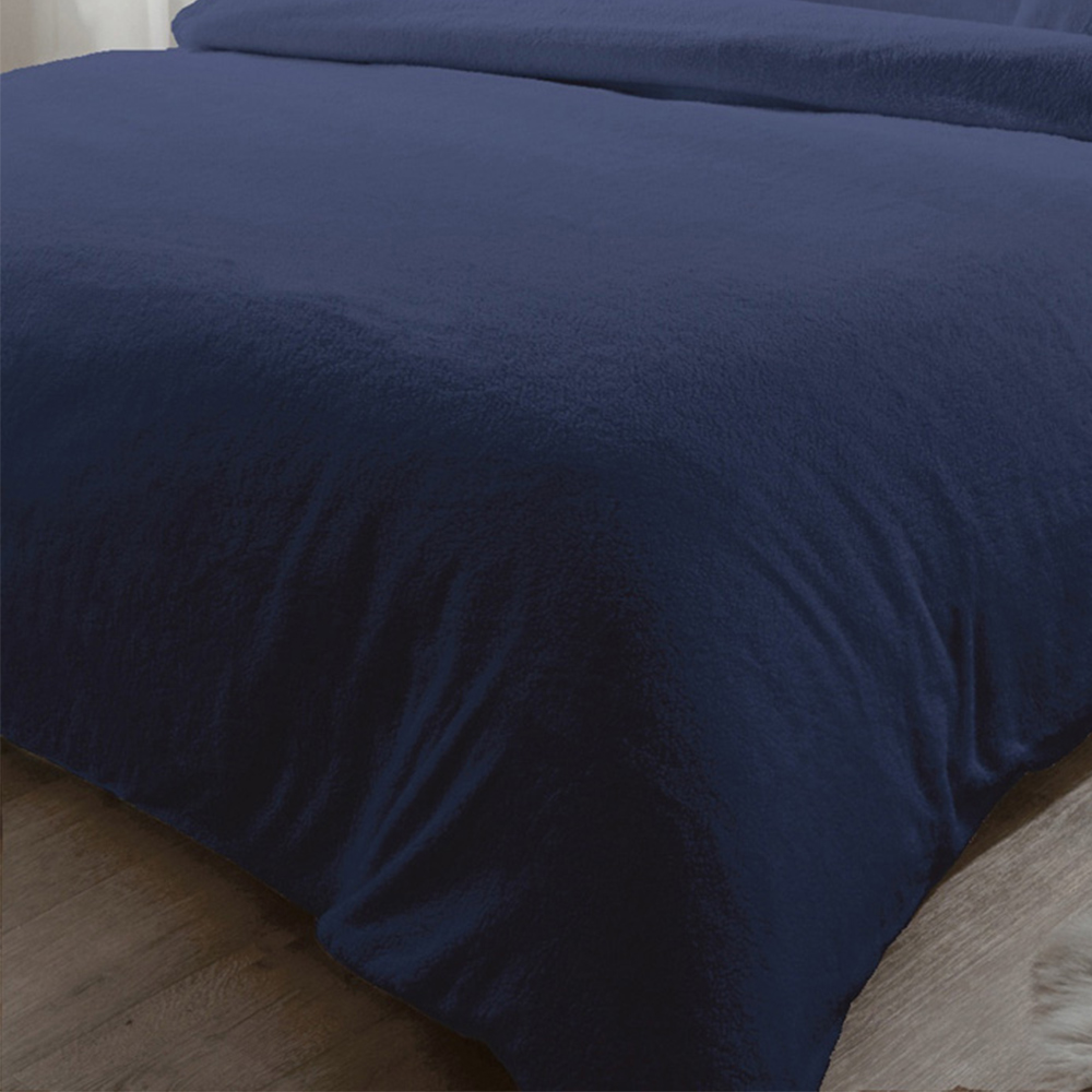 Rapport Home Teddy Double Navy Duvet Set Image 3