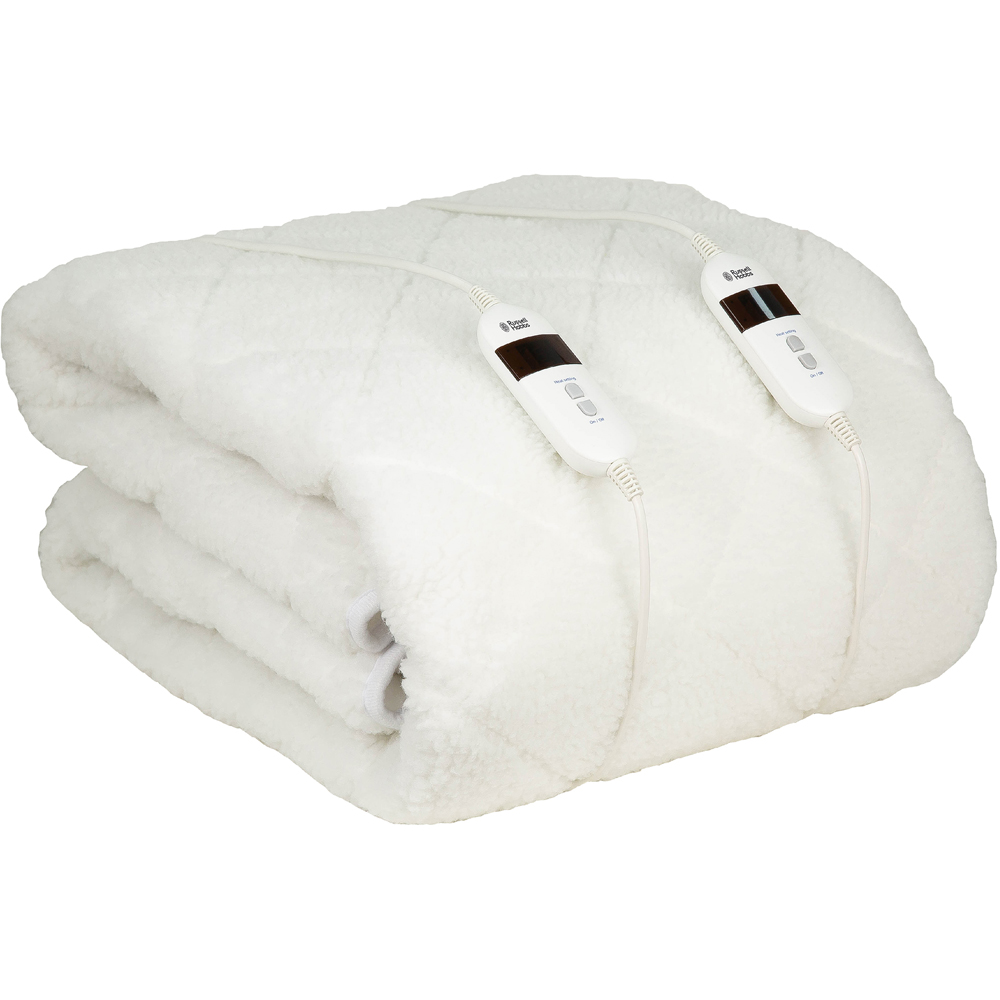 Russell Hobbs Super King Sherpa Fleece Electric Blanket with 6 Heat Settings Image 1