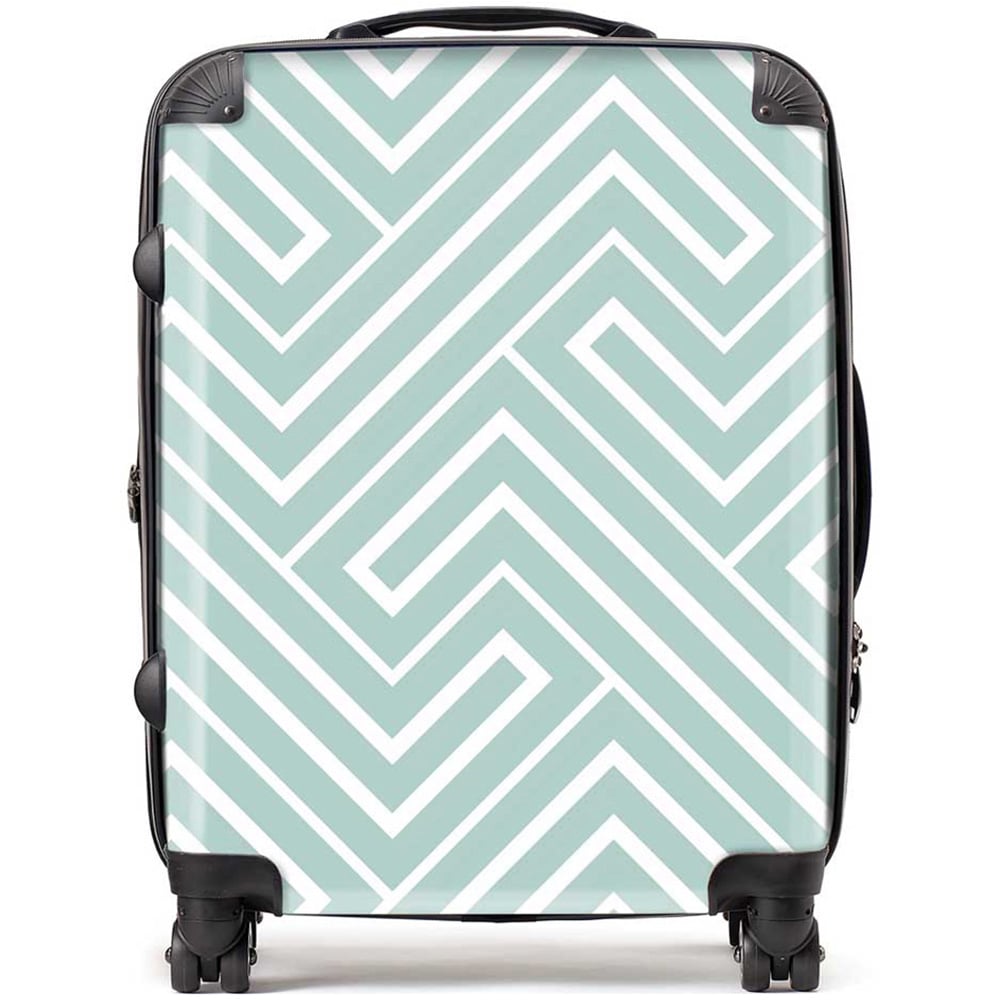 Warren Reed Designer Large Geometric Modern Ornament Suitcase Image 1