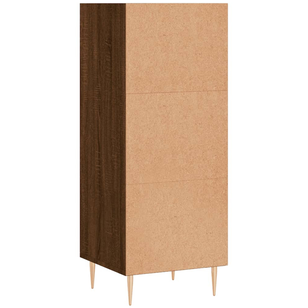 vidaXL 3 Shelf Brown Oak Sideboard Image 6