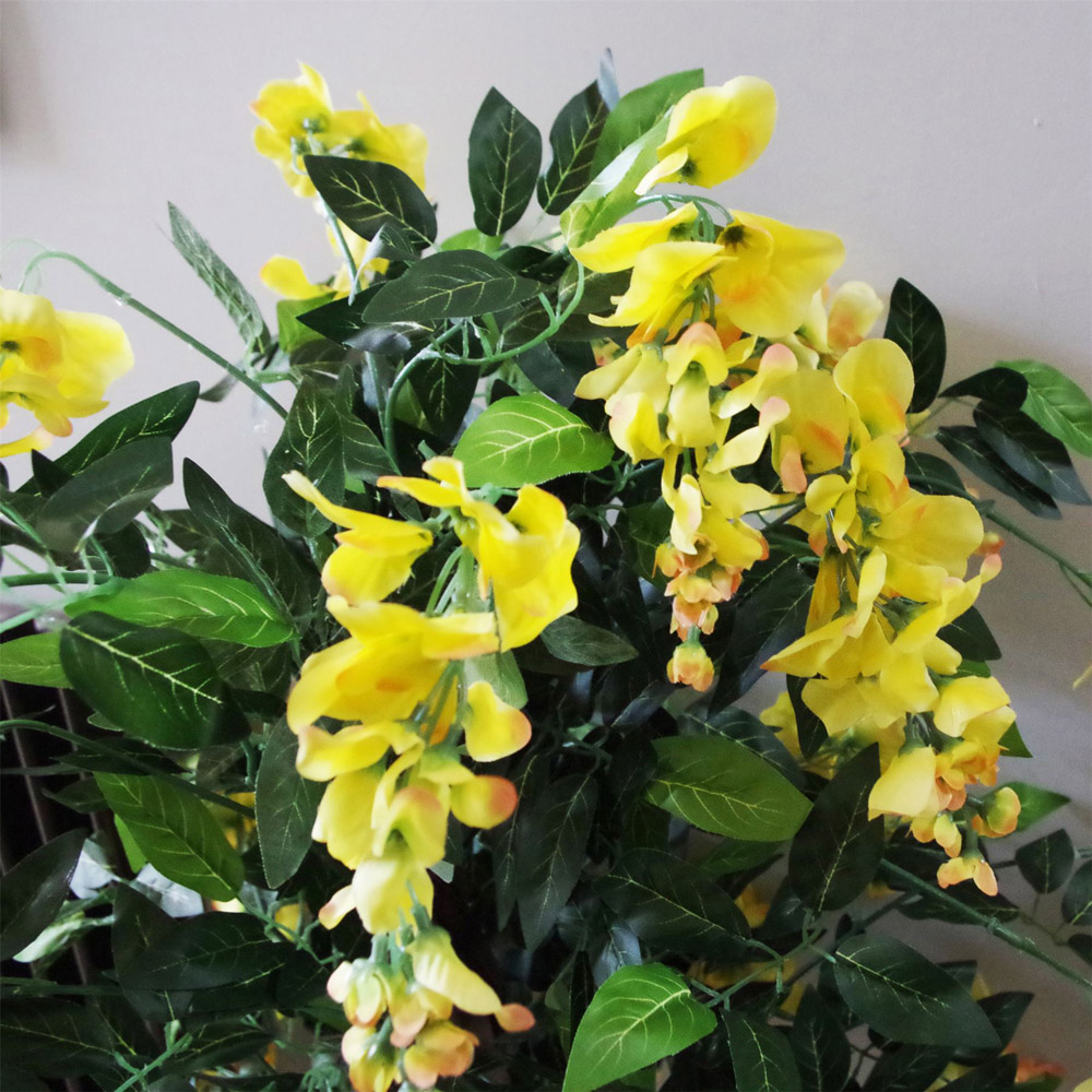 Leaf Yellow Flowering Wisteria Artificial Tree 120cm Image 4