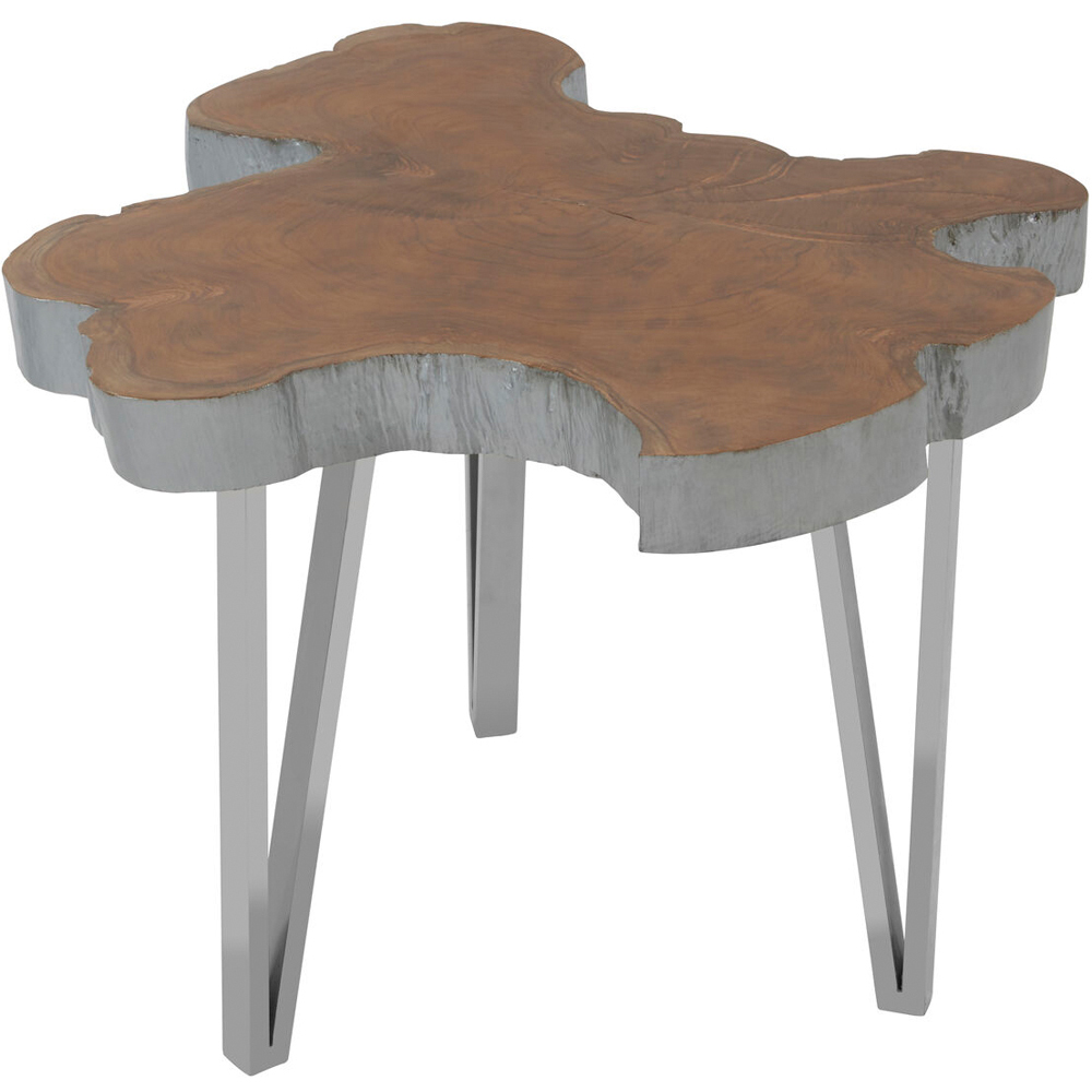 Premier Housewares Surak Teak Wood Medium Side Table Image 3