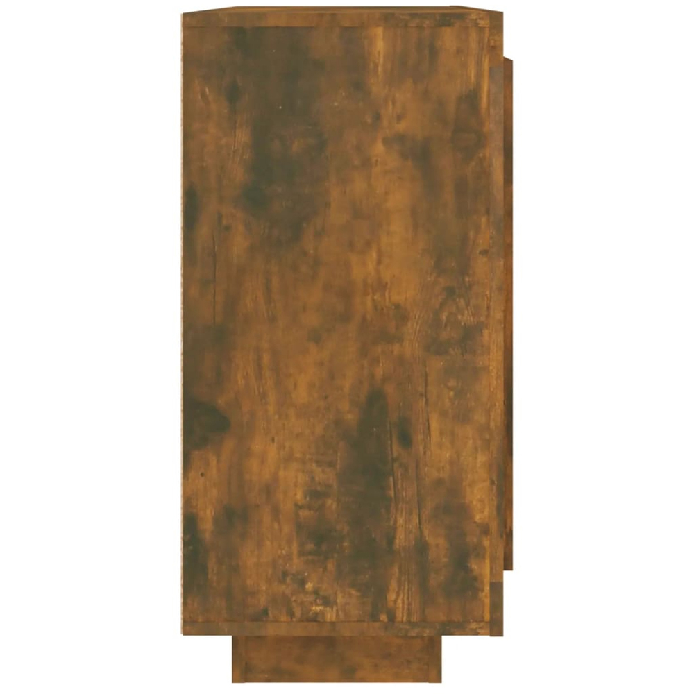vidaXL 3 Door Smoked Oak Sideboard Image 6