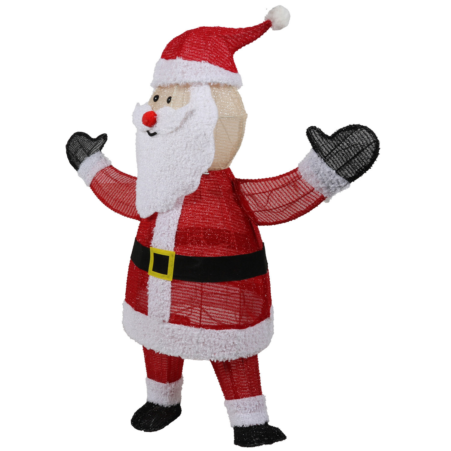 70 LED Standing Santa - Red & White Image 5