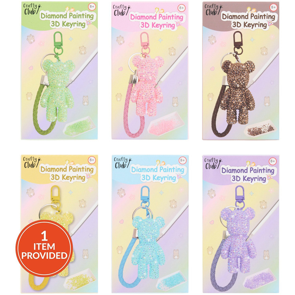 Diamond Painting 3D Keyring Kit Image 1