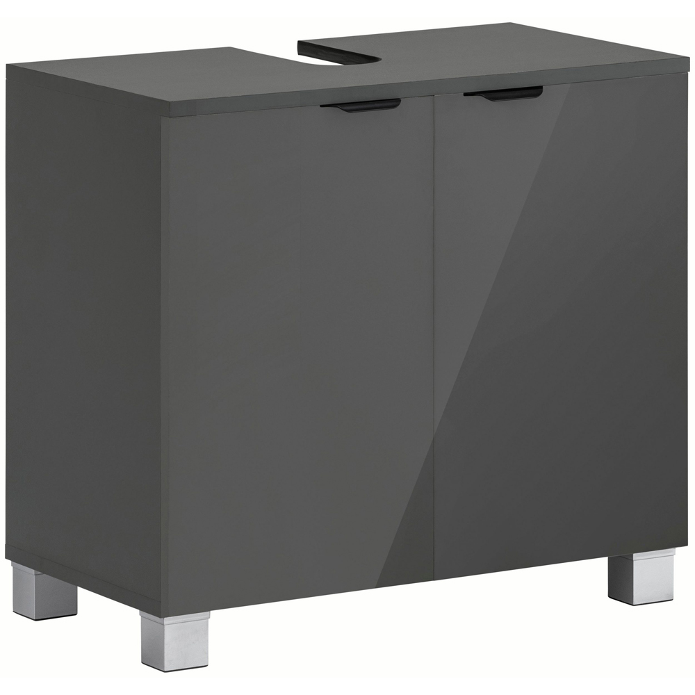 Loft24 Atlas 2 Door Grey Sink Cabinet Image 2