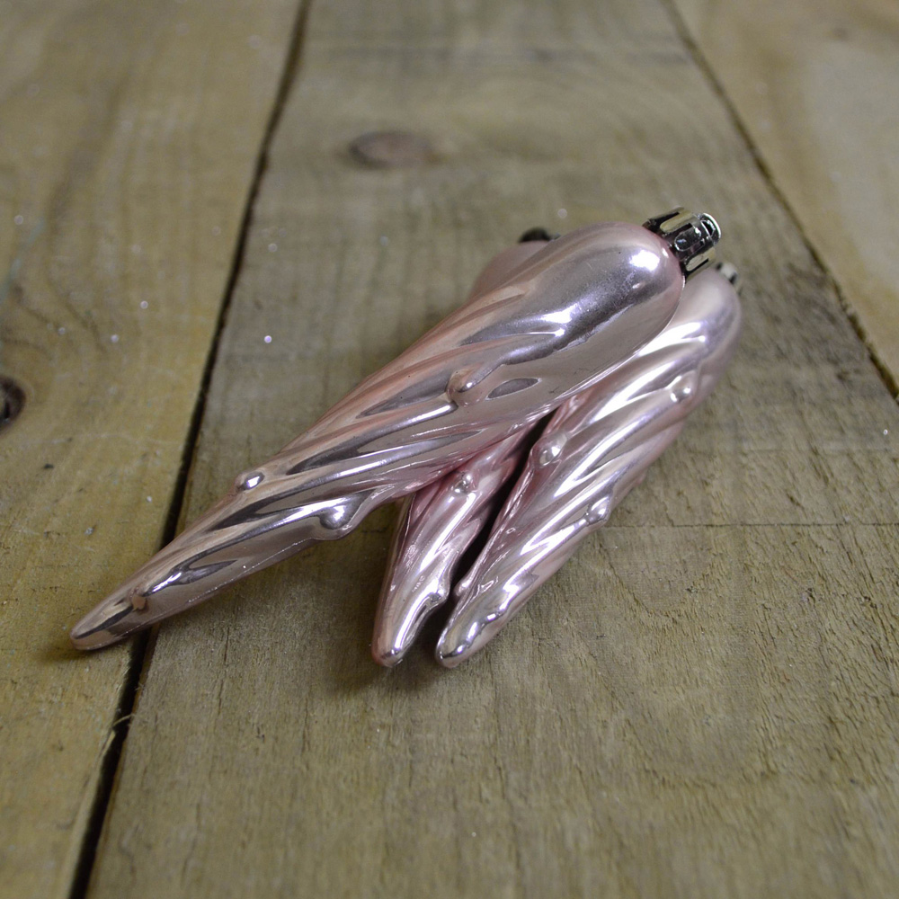 Samuel Alexander Blush Pink Assorted Shatterproof Christmas Baubles with Star Tree Topper 33 Pack Image 5