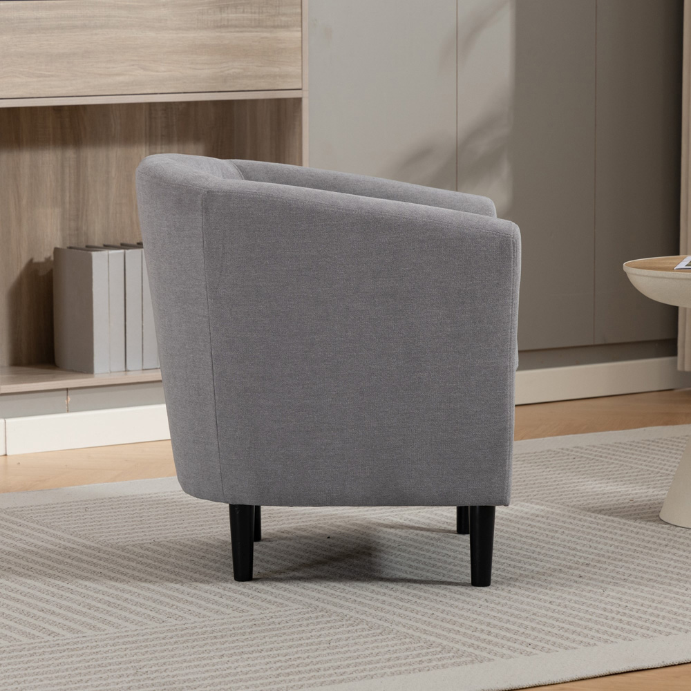 Artemis Home Beulah Grey Fabric Accent Chair Image 5