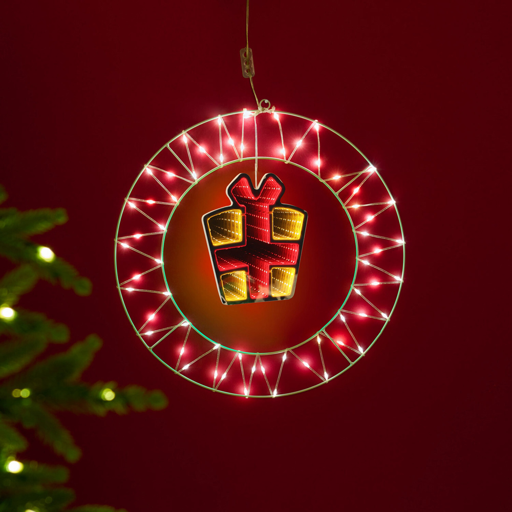 LED Christmas Character Infinity Light Image 3