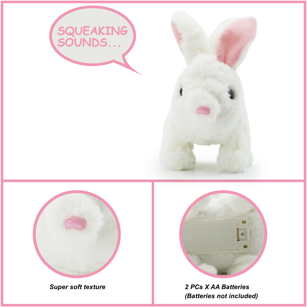 Pugs at Play Hopper Interactive Jumping Rabbit Plush Soft Toy Image 8