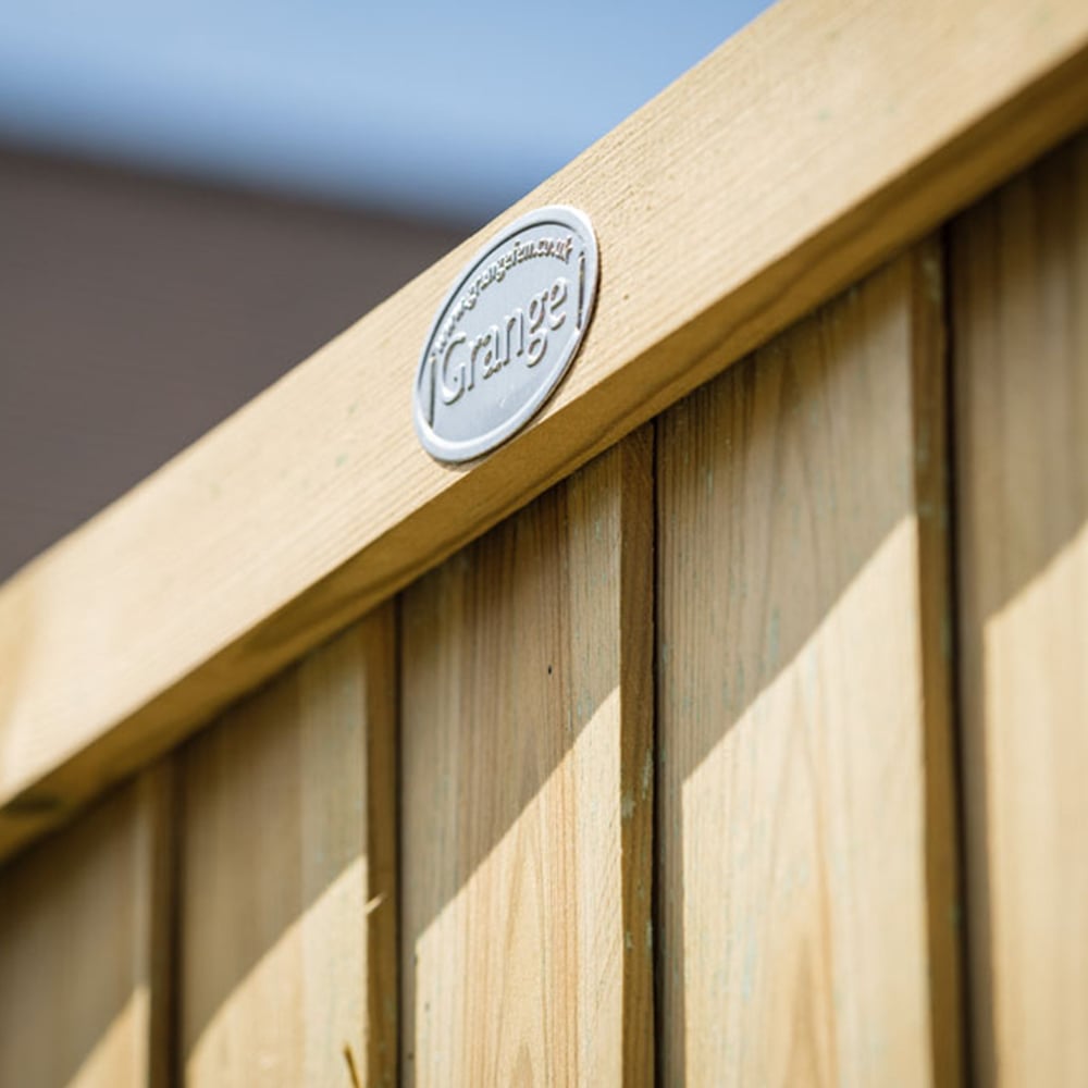Shire Grange Superior Closeboad 5 x 6ft Green Vertical Fence Panel Image 7