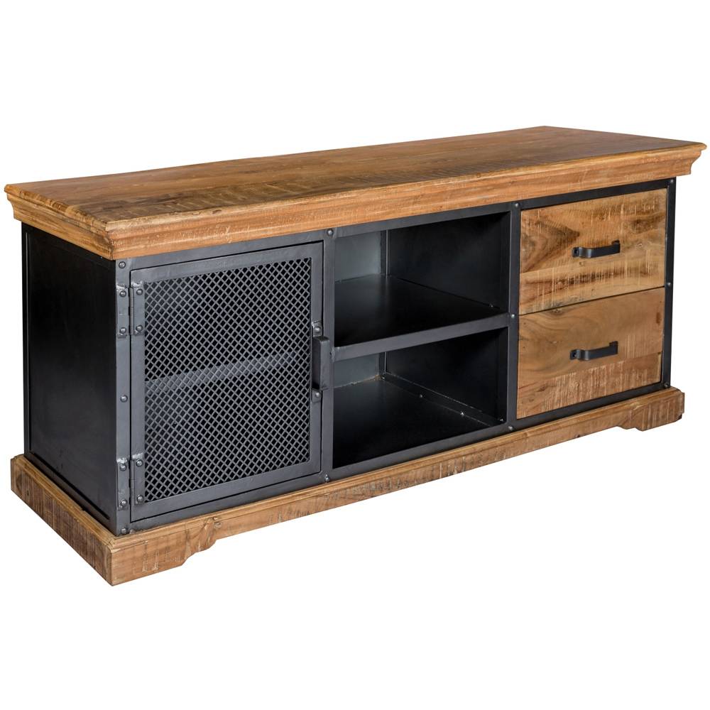 Brooklyn Malalia Single Door 2 Drawer 2 Shelf TV Unit Image 2
