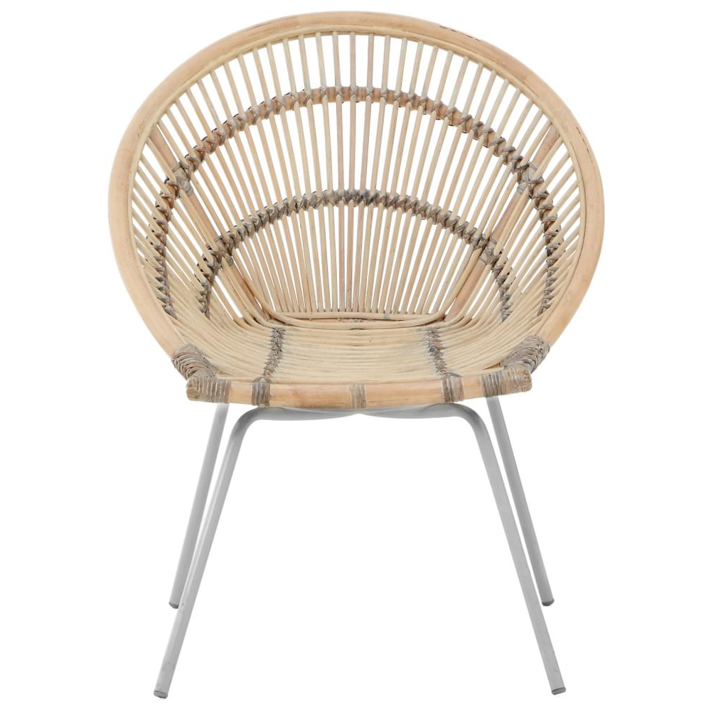 Interiors by Premier Lagom White Washed Natural Rattan Chair Image 2