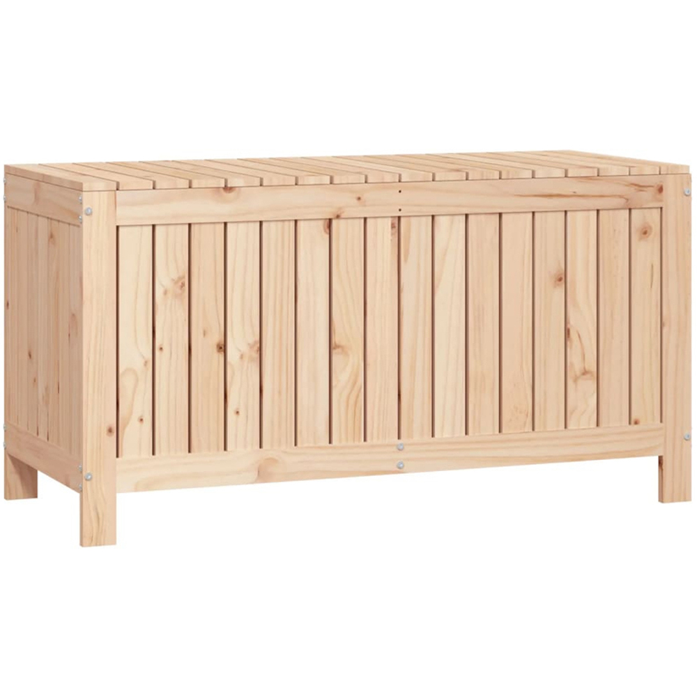 vidaXL 60 x 115 x 49cm Brown Pine Wood Garden Storage Box Image 1