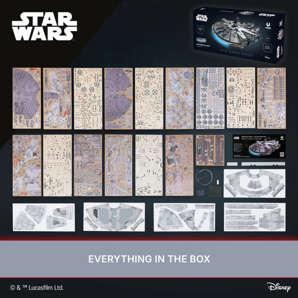 Ugears Star Wars Millennium Falcon Mechanical Model Image 6
