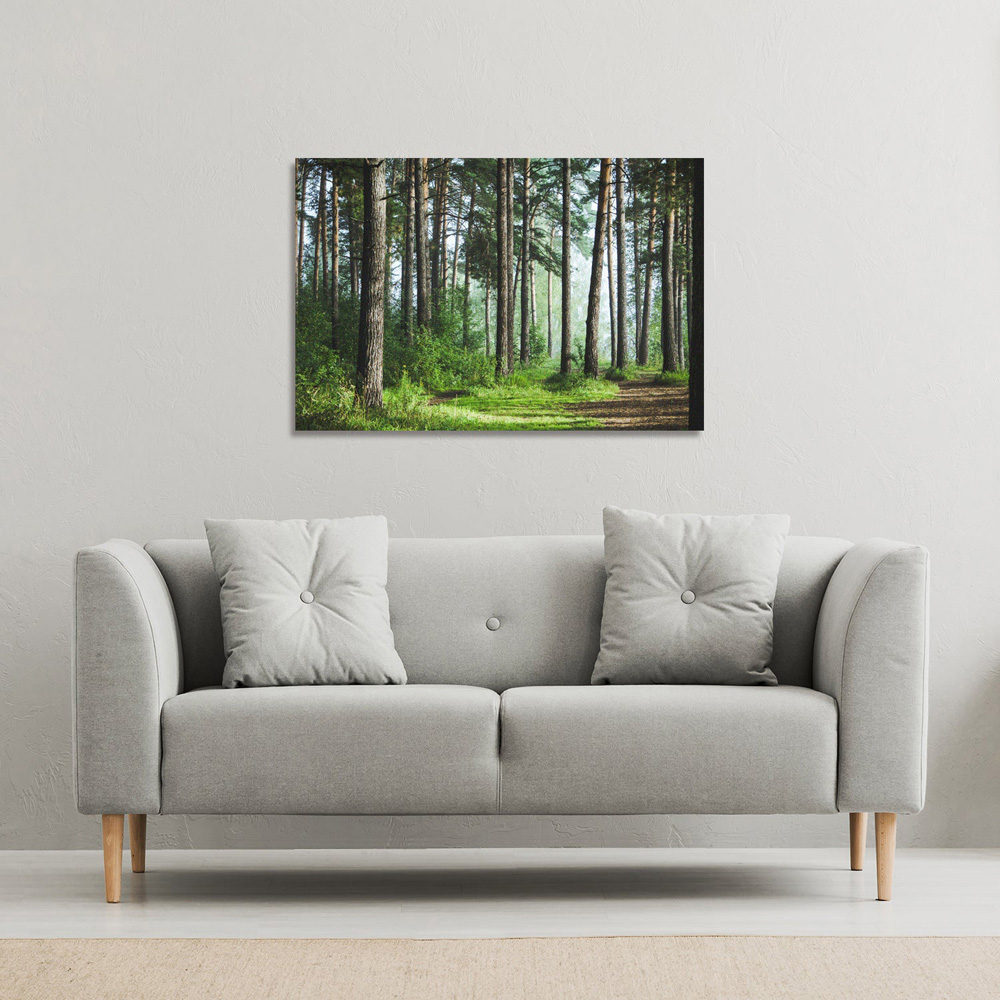 Benjamin Tate Design Beautiful Summer Forest with Different Trees Canvas 77 x 51cm Image 2