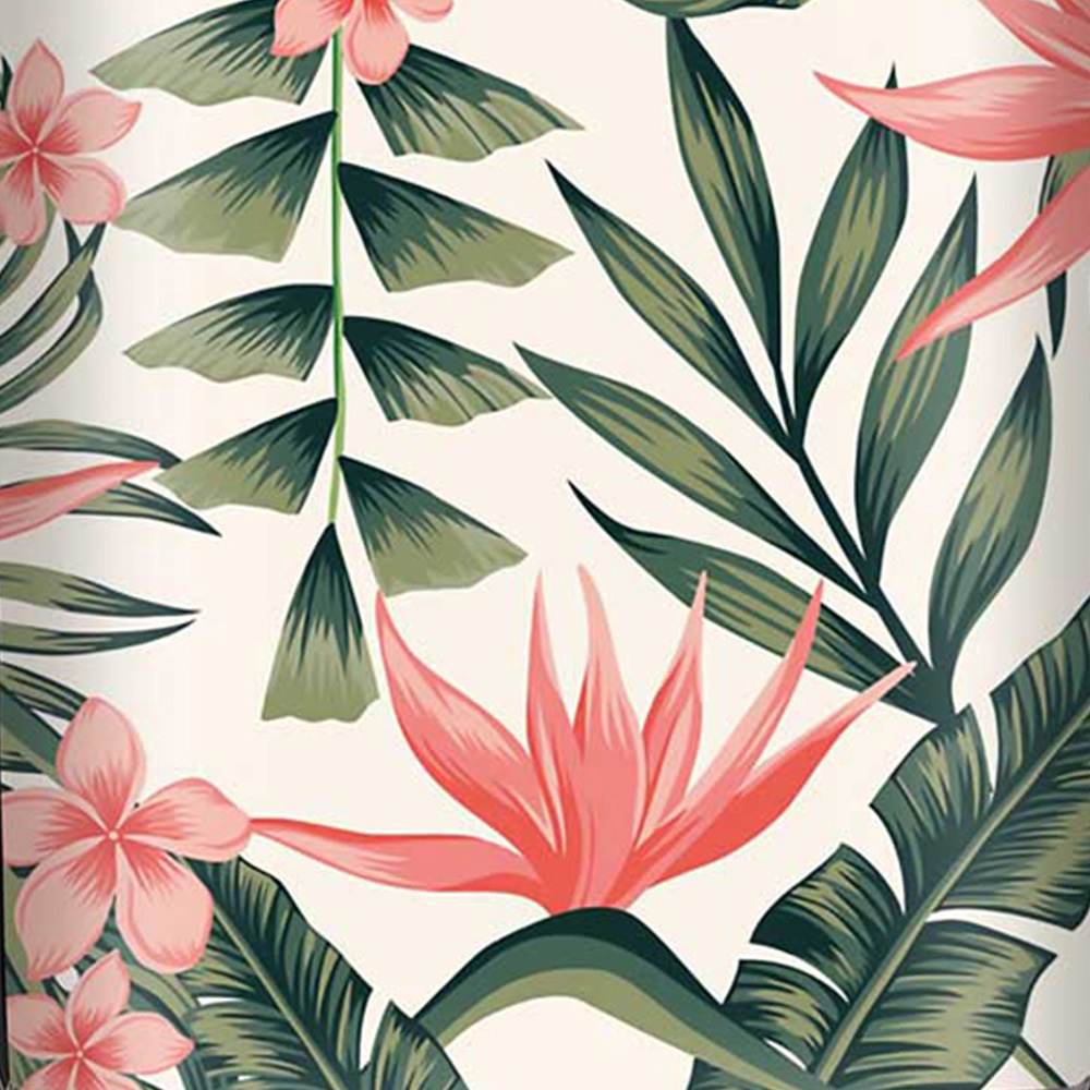 Warren Reed Designer Small Dark Tropical Green Leaves Suitcase Image 3