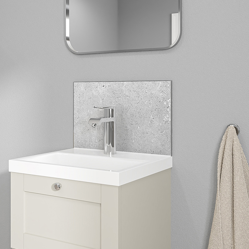 Wetwall Alloy Fossil Stone Splashback 400 x 250mm Image 1