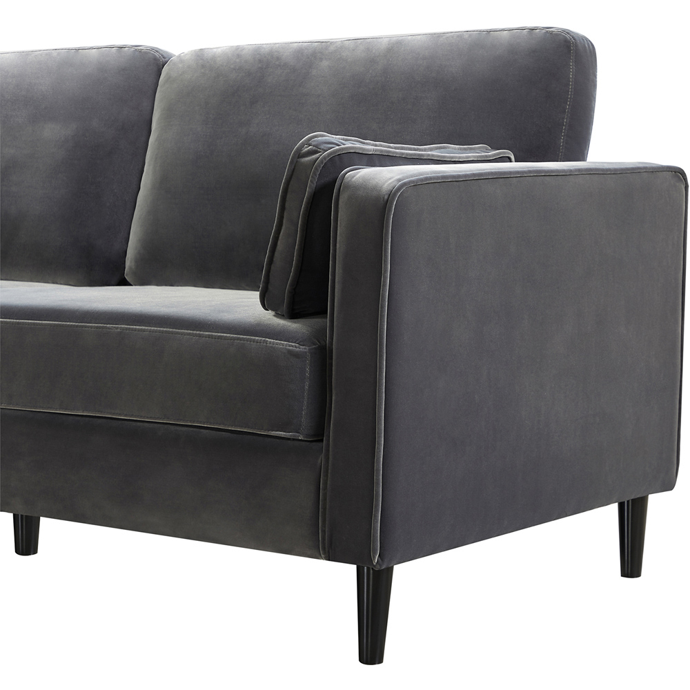 Furniture One 2 Seater Velvet Sofa with Armrest Image 3