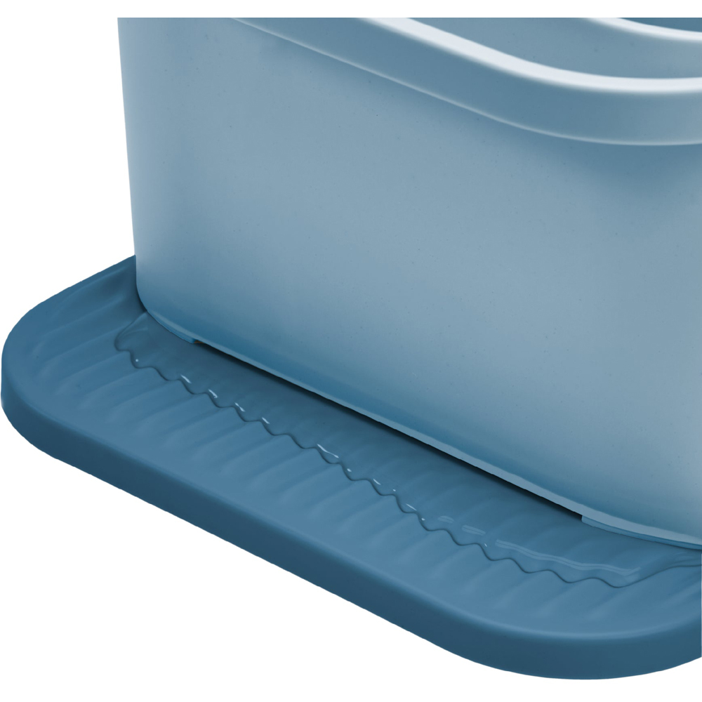 ReBorn Avon Blue Compact Plastic Sink Tidy with Drainage Tray Image 3