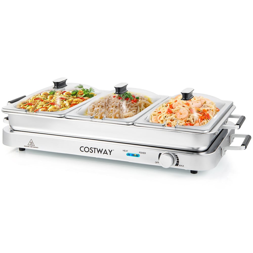 Costway Portable Electric Buffet Server Warming Tray 450W Image 1