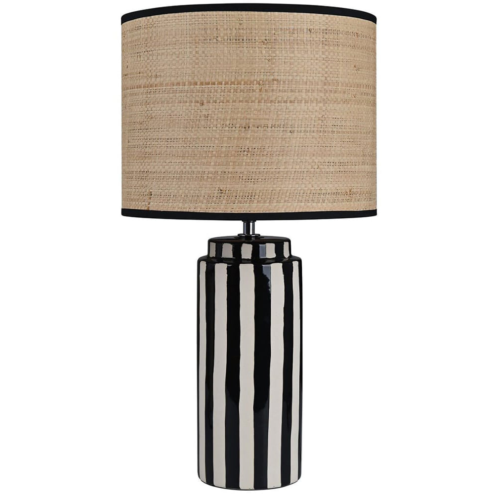 Daleyza Table Lamp - Black, White and Natural Image 1