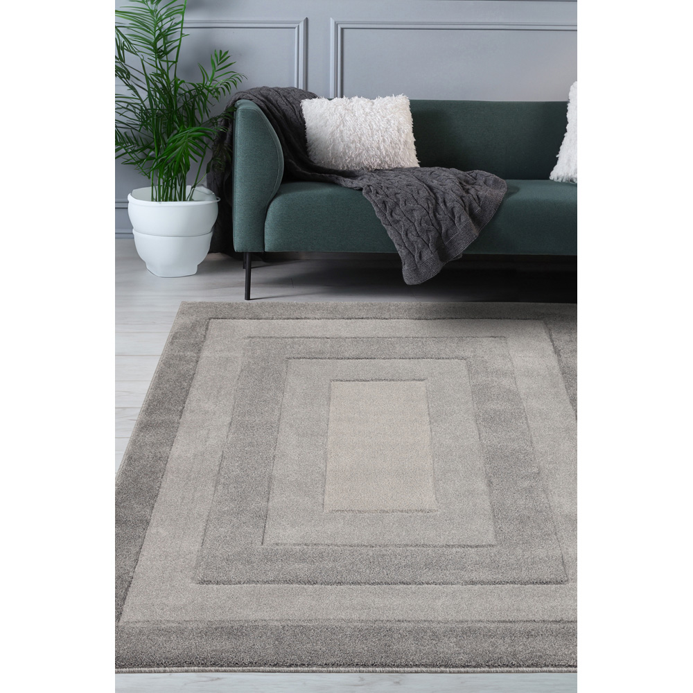 Homemaker Newport Grey Border Rug 160 x 230cm Image 3
