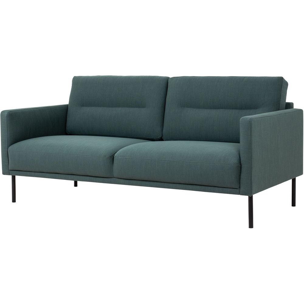 Florence Larvik 2.5 Seater Dark Green Sofa with Black Legs Image 3