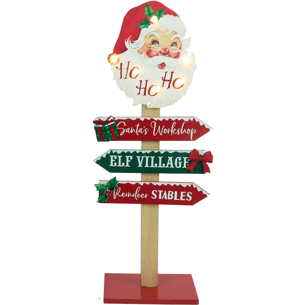 LED Standing Santa Sign Image 3